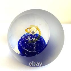 Beautiful Rare Vintage Caithness Glass Limited Edition Time Warp Paperweight