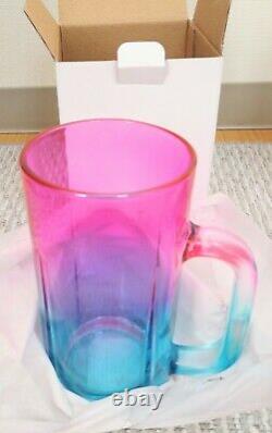 Beer glass Aurora Jockey Pink & Aurora Jockey Green Limited edition rare items