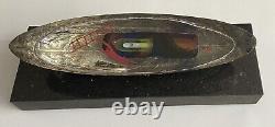 Bertil Vallien Kosta Boda Limited Edition Glass Boat Sculpture 20th Century