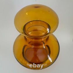 Blenko 7328 large wheat art glass decanter by John Nickerson, produced 1973-74