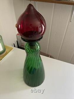 Blenko Flatwoods Monster Glass Decanter