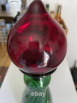 Blenko Flatwoods Monster Glass Decanter