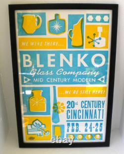 Blenko Glass Company Framed Poster Limited Edition #4 / 50