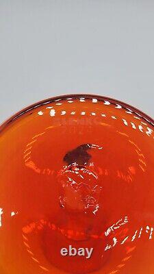 Blenko Limited Edition Tangerine 2419L- Luna Decanter