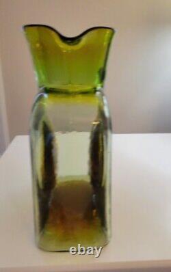Blenko SUMMER FIREFLY Limited Edition Halloween 384 Water Bottle, Double Spout