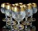 Bohemia Crystal Brandy Glasses 14 Cm, 350 Ml, Caezar Gold 6 Pc New
