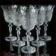 Bohemia Crystal Wine Glasses 20 Cm, 220 Ml, Cold Flowers 6 Pc New