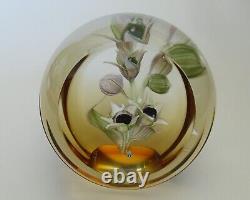 Boxed Ltd Ed Caithness Whitefriars Belladonna Paperweight(79/100) 3 1/8