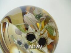 Boxed Ltd Ed Caithness Whitefriars Belladonna Paperweight(79/100) 3 1/8