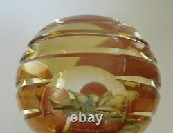 Boxed Ltd Ed Caithness Whitefriars Belladonna Paperweight(79/100) 3 1/8