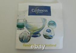 Boxed Ltd Ed Caithness Whitefriars Belladonna Paperweight(79/100) 3 1/8