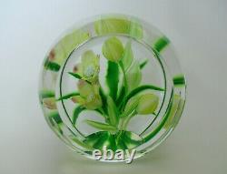Boxed Ltd Ed Caithness Whitefriars Hellebore Paperweight(76/100) A Scott 3