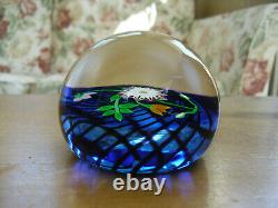 Boxed Ltd Ed Perthshire 1988E Bouquet Swirl Paperweight(34/350) 3 1/8