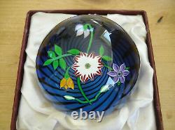 Boxed Ltd Ed Perthshire 1988E Bouquet Swirl Paperweight(34/350) 3 1/8