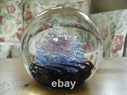 Boxed Ltd Ed Selkirk Glass Fantasy Magnum Paperweight(127/500) 4 5/8