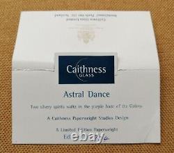 Boxed Rare Limited Edition Astral Dance Caithness Glass Paperweight