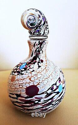 Br146. RARE TWISTS GLASS STUDIO MIKE HUNTER'SHELL' PERFUME BOTTLE. Ltd Edition