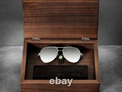 Brioni Gold Sunglasses, Limited Edition 18k White Gold & Horn, Only 70 Made