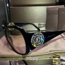 Bvlgari Sunglasses Frames Swarovski Crystal Limited Edition 8008-B Eyeglasses