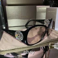 Bvlgari Sunglasses Frames Swarovski Crystal Limited Edition 8008-B Eyeglasses