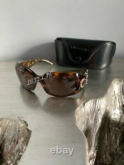 Bvlgari Sunglasses Swarovski Crystal Limited Edition 856-B Gold Brown VERY RARE