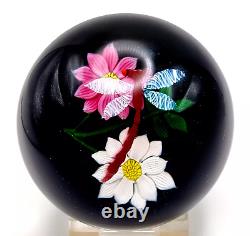 CAITHNESS PAPERWEIGHT Dragonfly and Flowers 157/500 William Manson 1982 RARE+++