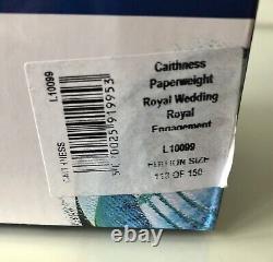 CAITHNESS PAPERWEIGHT ROYAL ENGAGEMENT LIMITED EDITION New&Boxed