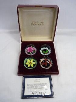 CAITHNESS PAPERWIGHTS FOUR SEASONS Edition 204 & Signed Colin Terris Boxed