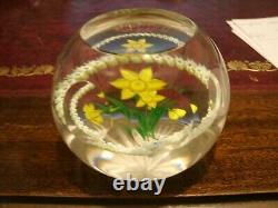 CAITHNESS/WHITEFRIARS Paperweight NARCISSUS, LIMITED. EDITION. 12 /95. 1995