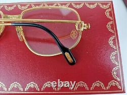 CARTIER GLASSES FRAMES VINTAGE ORIGINAL ROMANCE LC 80s GOLD LIMITED EDITION NEW