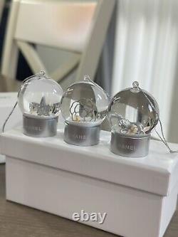 CHANEL 2024 Snow Globe Mini Set Novelty Silver Ornament Limited Edition Rare