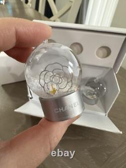 CHANEL 2024 Snow Globe Mini Set Novelty Silver Ornament Limited Edition Rare
