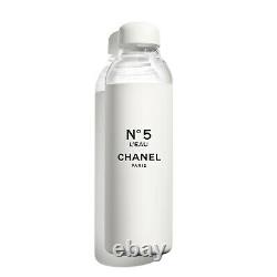 CHANEL FACTORY No. 5 L'EAU WHITE REUSABLE GLASS LIMITED EDITION WATER BOTTLE