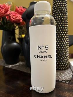 CHANEL Glass Water Bottle No. 5 Limited Edition White