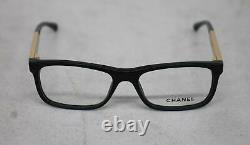 CHANEL Ladies Black & Gold Limited Edition Glasses Frames Size 52-16 135