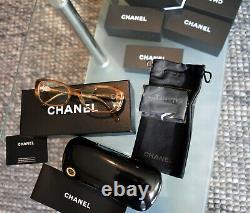 CHANEL womens eyeglasses 3202 c1101' Collection Bouton' by Chanel Brown
