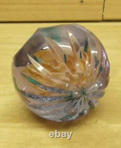 Caithness Amore Glass Rose Paperweight Signed Limited Edition 4/50