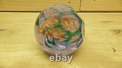 Caithness Amore Glass Rose Paperweight Signed Limited Edition 4/50