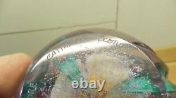 Caithness Amore Glass Rose Paperweight Signed Limited Edition 4/50