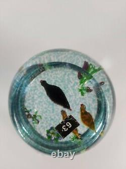 Caithness Art Glass Paperweight Duck Pond Limited Edition Of 150 No. 130