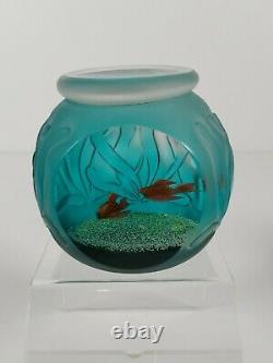 Caithness Art Glass Paperweight Small World Limited Edition Of 75 No. 45