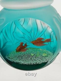 Caithness Art Glass Paperweight Small World Limited Edition Of 75 No. 45