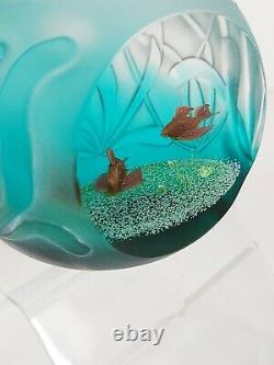 Caithness Art Glass Paperweight Small World Limited Edition Of 75 No. 45