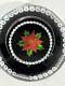 Caithness Christmas Star 1984 Faceted Poinsettia Glass Paperweight Ltd Ed