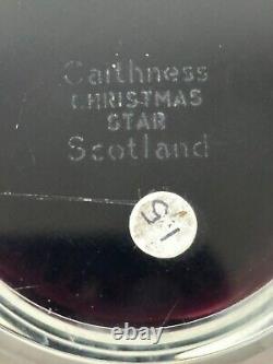 Caithness Christmas Star 1984 Faceted Poinsettia Glass Paperweight Ltd Ed