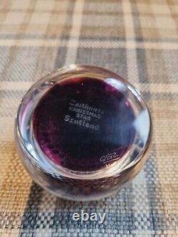 Caithness Christmas Star 1987 Faceted Poinsettia Glass Lampwork Paperweight Ltd