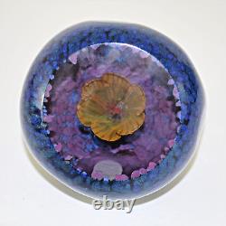 Caithness Floral Geode Yellow Paperweight Limited Edition 35/100 Helen MacDonald