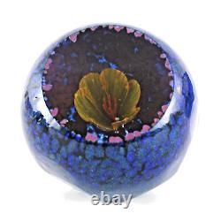 Caithness Floral Geode Yellow Paperweight Limited Edition 35/100 Helen MacDonald