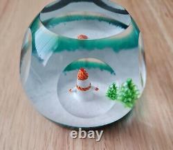 Caithness Glass Limited Edition x/50 Paperweights Snowman