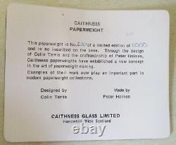 Caithness Glass Paperweight Air 1973 + Box and Cert Made in Scotland